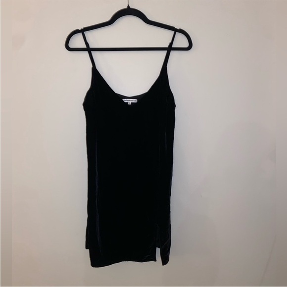 Reformation Lyra black velvet reformation dress size XS - Picture 3 of 9